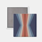 Regenboogreflectie in retrostijl magneet (Voorkant / Achterkant)