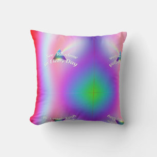 Regenboogreflecties Kussen