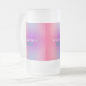 Regenboogreflecties Matglas Bierpul (Voorkant links)