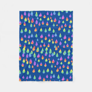 Regenboogregenval druppels Reiki Chakra Blanket Fleece Deken