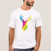 Regenboogrenrenrendier T-shirt (Voorkant)
