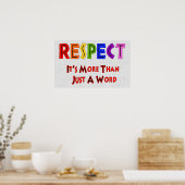 Regenboogrespect Poster (Keuken)