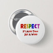 Regenboogrespect Ronde Button 5,7 Cm (Voorkant /achterkant)