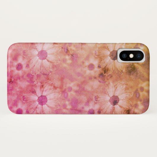 Regenboogretro daisy design Case-Mate iPhone case (Achterkant (horizontaal))
