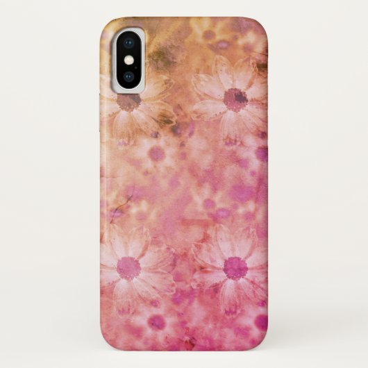 Regenboogretro daisy design Case-Mate iPhone case (Achterkant)