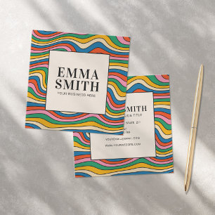 Regenboogretroflectoren Vierkante Visitekaartje