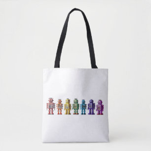 Regenboogrobots Draagtas