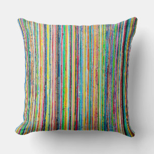Regenboogrol 20 x 20 Poly Sierkussen