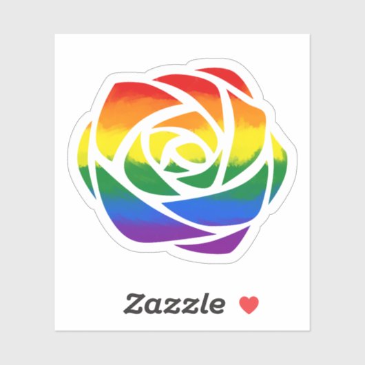 RegenboogRoos Sticker (Vel)