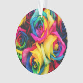 RegenboogRozen Bouquet Ornament (voorkant)