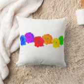 Regenboogrozen Kussen (Deken)