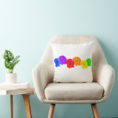 Regenboogrozen Kussen (Stoel)