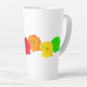 RegenboogRozen Latte Mok (Rechterhoek)