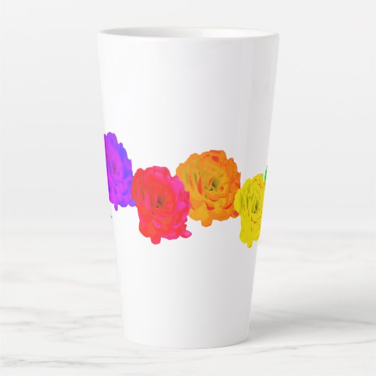 RegenboogRozen Latte Mok (Voorkant)