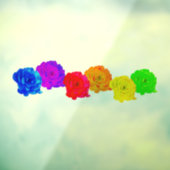 RegenboogRozen Raamsticker (Vel 3)