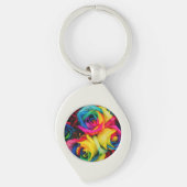RegenboogRozen Sleutelhanger (Voorkant)