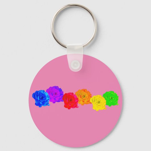 RegenboogRozen Sleutelhanger (Voorkant)