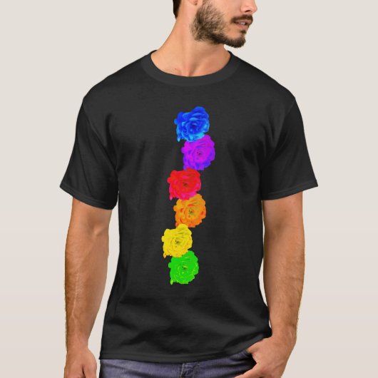 RegenboogRozen T-shirt (Voorkant)