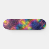 Regenboogruimte nevelvormige Abstracte kosmische v Skateboard (Horizontaal)