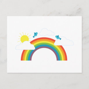 Regenboogscène Briefkaart