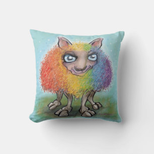Regenboogschapen Kussen