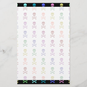 Regenboogschedels Briefpapier