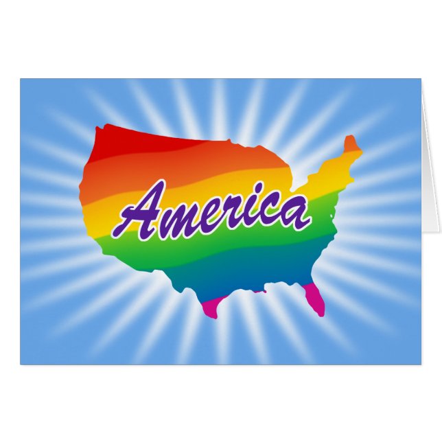 Regenboogschets van Amerika (Voorkant Horizontaal)
