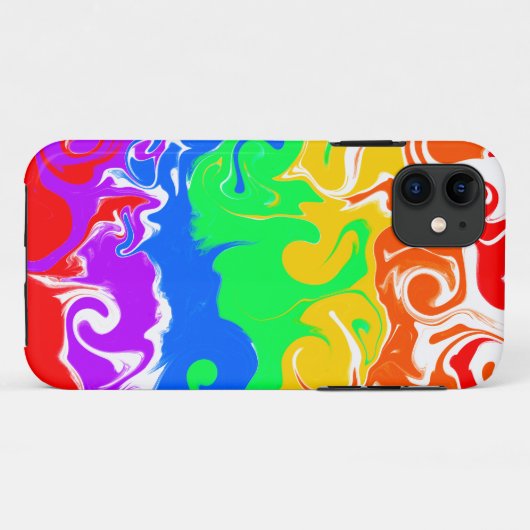 Regenboogscheuren Abstracte vlottende kunst Case-Mate iPhone Case (Achterkant (horizontaal))