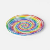 Regenboogscheuren Papieren Bordje (Gekanteld)