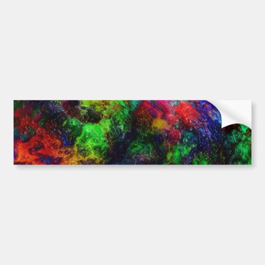 Regenboogschuim Bumpersticker (Voorkant)