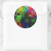 Regenboogschuim Ronde Sticker (Tas)