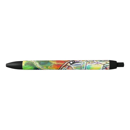 Regenboogslang Zwarte Inkt Pen (Voorkant)