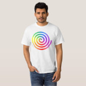 Regenboogspiraal T-Shirt (Voorkant volledig)