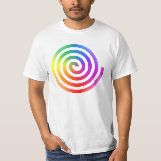 Regenboogspiraal T-Shirt (Voorkant)