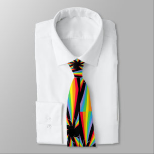 regenboogspiraalwiel stropdas