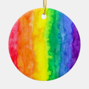 Regenboogspoelversiering Keramisch Ornament