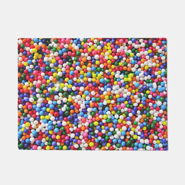 Regenboogsprinken Deurmat (Voorkant)