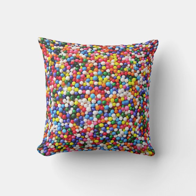 Regenboogsprinken Kussen (Voorkant)