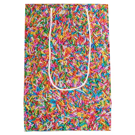 Regenboogsprinken Medium Cadeauzakje (Achterkant)