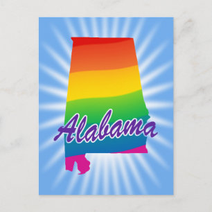Regenboogstaat Alabama Briefkaart