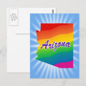 Regenboogstaat Arizona Briefkaart (Voorkant / Achterkant)