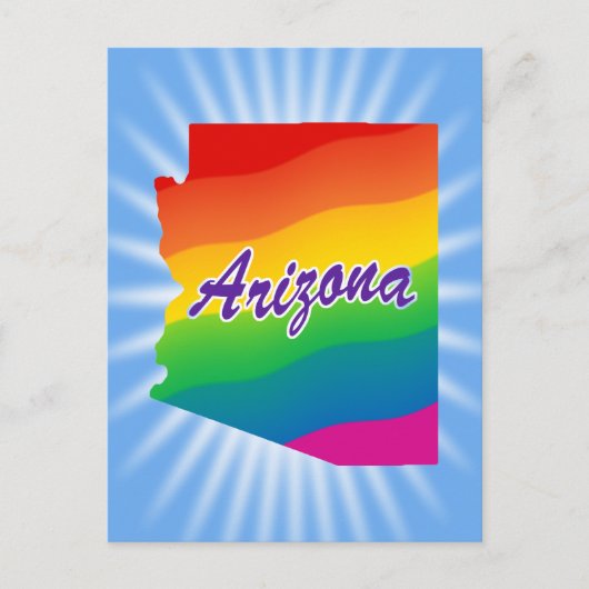 Regenboogstaat Arizona Briefkaart (Voorkant)