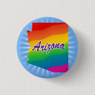 Regenboogstaat Arizona Ronde Button 3,2 Cm