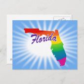 Regenboogstaat Florida Briefkaart (Voorkant / Achterkant)