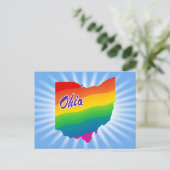 Regenboogstaat Ohio Briefkaart (Staand voorkant)