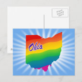 Regenboogstaat Ohio Briefkaart (Voorkant / Achterkant)