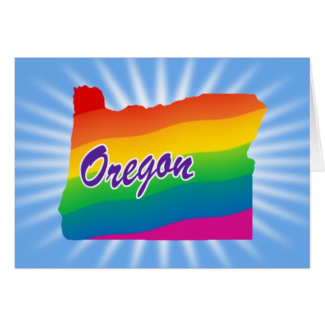 Regenboogstaat Oregon (Voorkant Horizontaal)