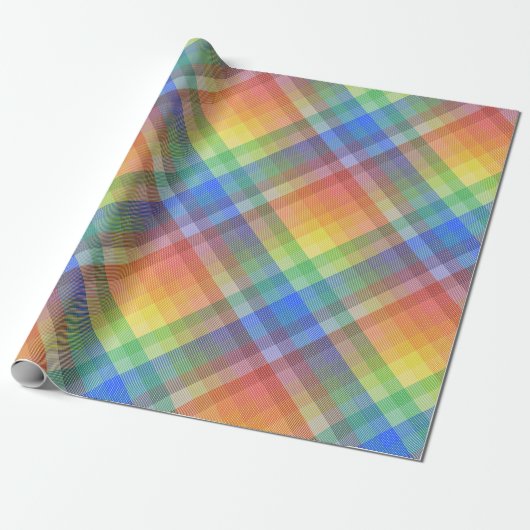 Regenboogstang Cadeaupapier (Uitgerold)