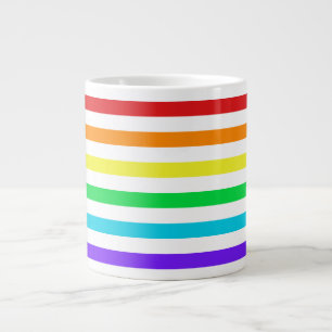 Regenboogstapes 2 Jumbo-Mok Extra Grote Mok