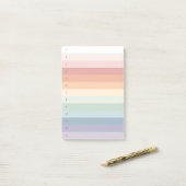Regenboogstaven genummerd post-it® notes (Op bureau)